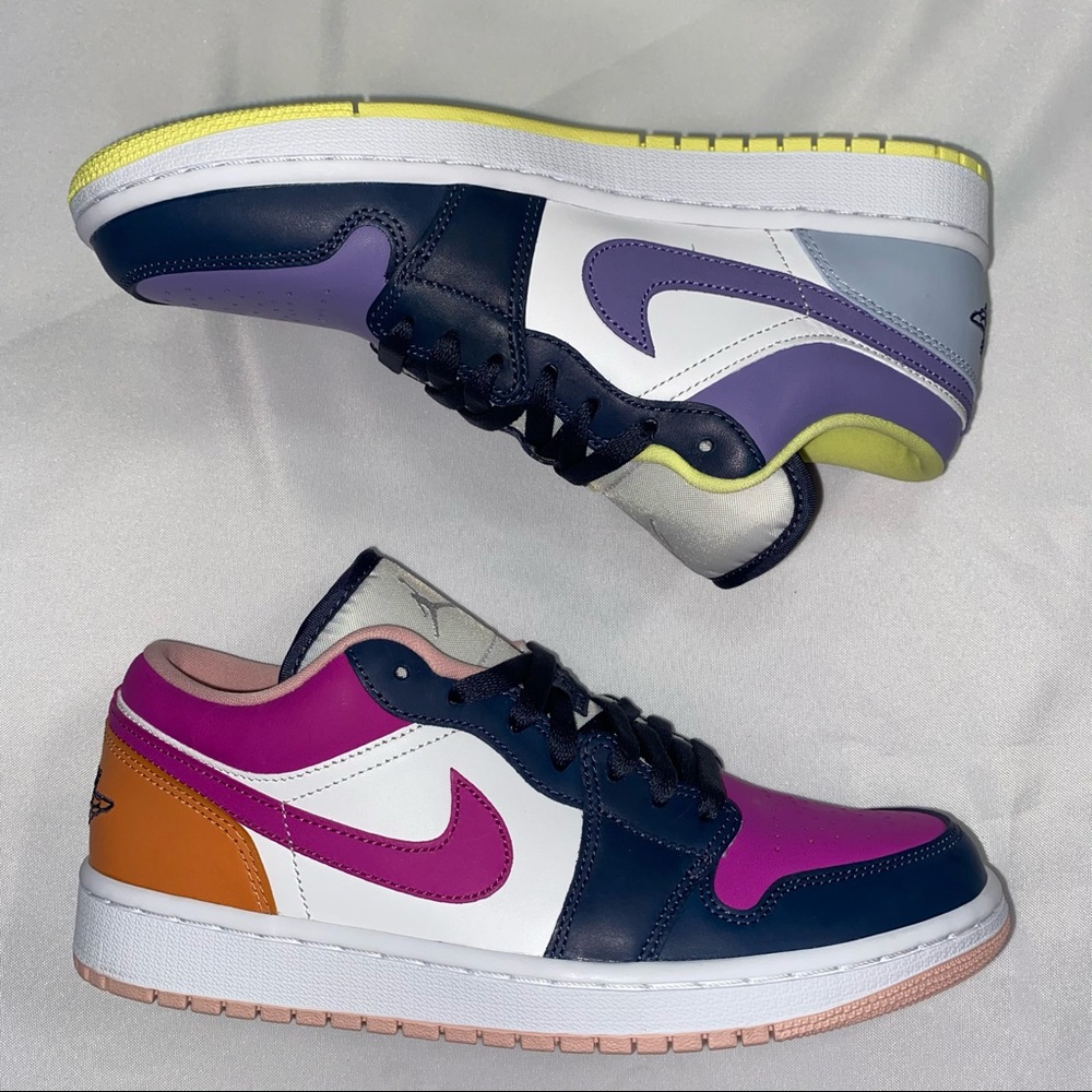 Nike Air Jordan 1 Low Women’s Mismatched 10W 8.5M - Picture 2 of 4